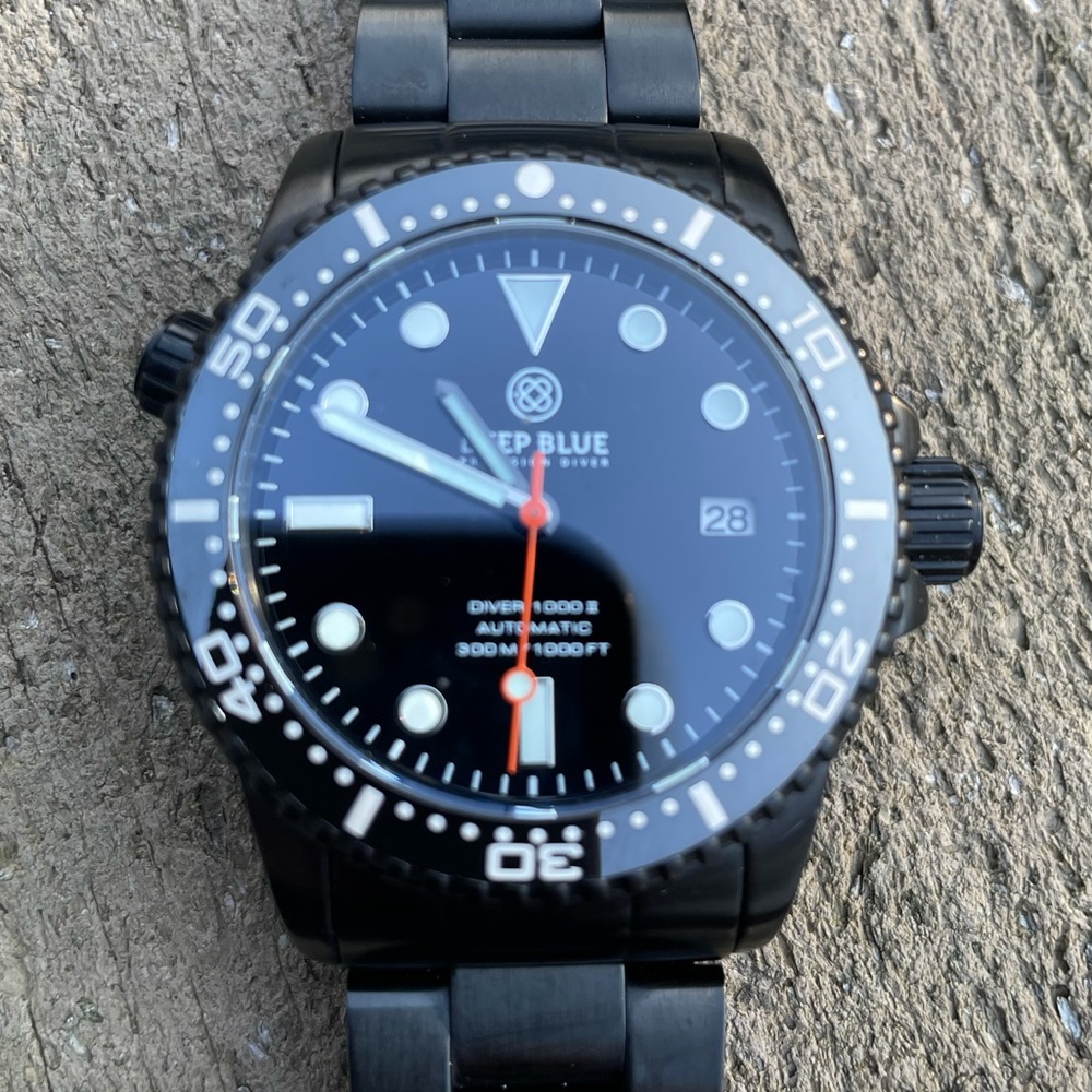 COPY - Deep Blue Diver 1000 2 ceramic bezel